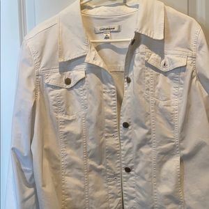 White jean jacket